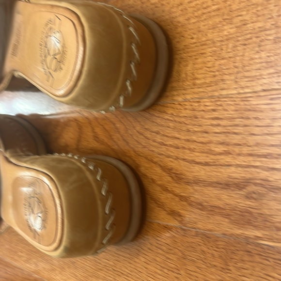 Espace Robert Ciergerie Studio slip on leather mule sandals. Tan size 9.5. - Picture 4 of 5